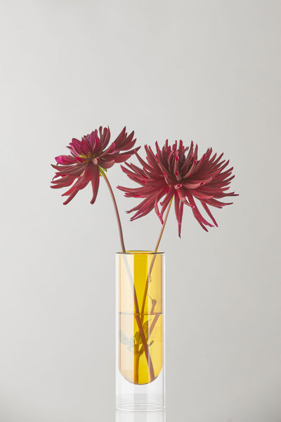 FLOWER TUBE, TALL TUBE, YELLOW