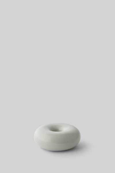 BOB CANDLE HOLDER, SMALL, LIGHT GREY