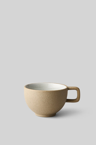 CLAYWARE, COFFEE CUP, 2 PCS, GLAZE LIGHT GREY