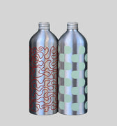 BOTTLE, MEDIUM, 2PCS, MINT/RED