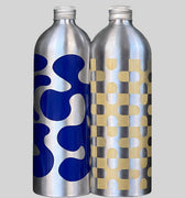 BOTTLE, LARGE, 2PCS, BLUE/YELLOW