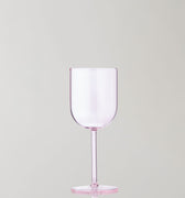 GLASSWARE, WINE GLASS, TALL, 2 PCS, ROSE