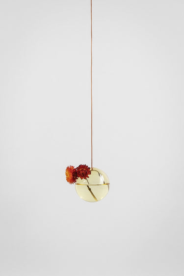 HÄNGENDE BLUMENBLASE, KLEIN, GELB
