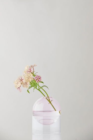 STEHENDE BLUMEN BUBBLE, NIEDRIGES ROHR, ROSA
