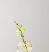 STANDING FLOWER BUBBLE, LOW TUBE, YELLOW