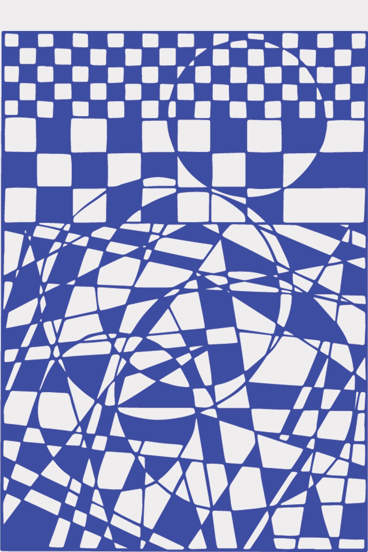 PAPERCUT, A4, GEOMETRIC, RECTANGLE, BLUE