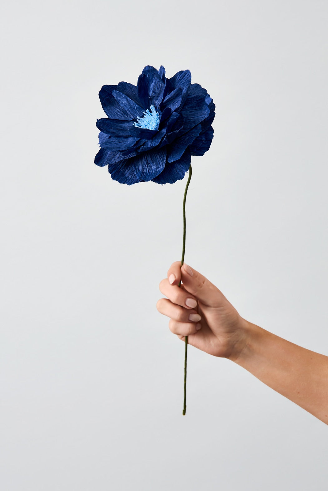 PAPIER BLUME, ORIENTALISCHER MOHN, BLAU