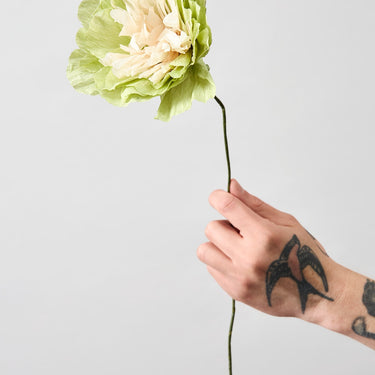 PAPER FLOWER, VEGGIE ROSE, GREEN