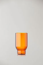 GLASSWARE, WATER GLASS, HOCH, 2 STÜCK AMBER