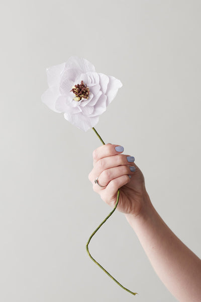 PAPIERBLUMEN, POPPY, LILA