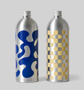BOTTLE, LARGE, 2PCS, BLUE/YELLOW