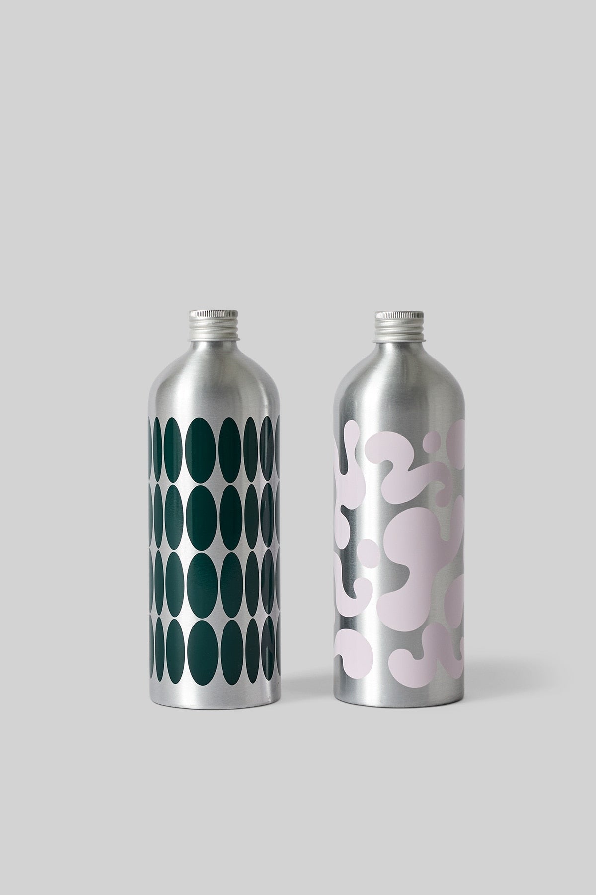 FLASCHE, KLEIN, 2 STK., DUNKELGRÜN/ROSE