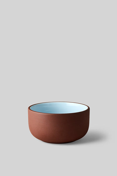 KERAMIK, SCHALE, MITTELGROSS, 2 STÜCK., TERACOTTA/BLAU