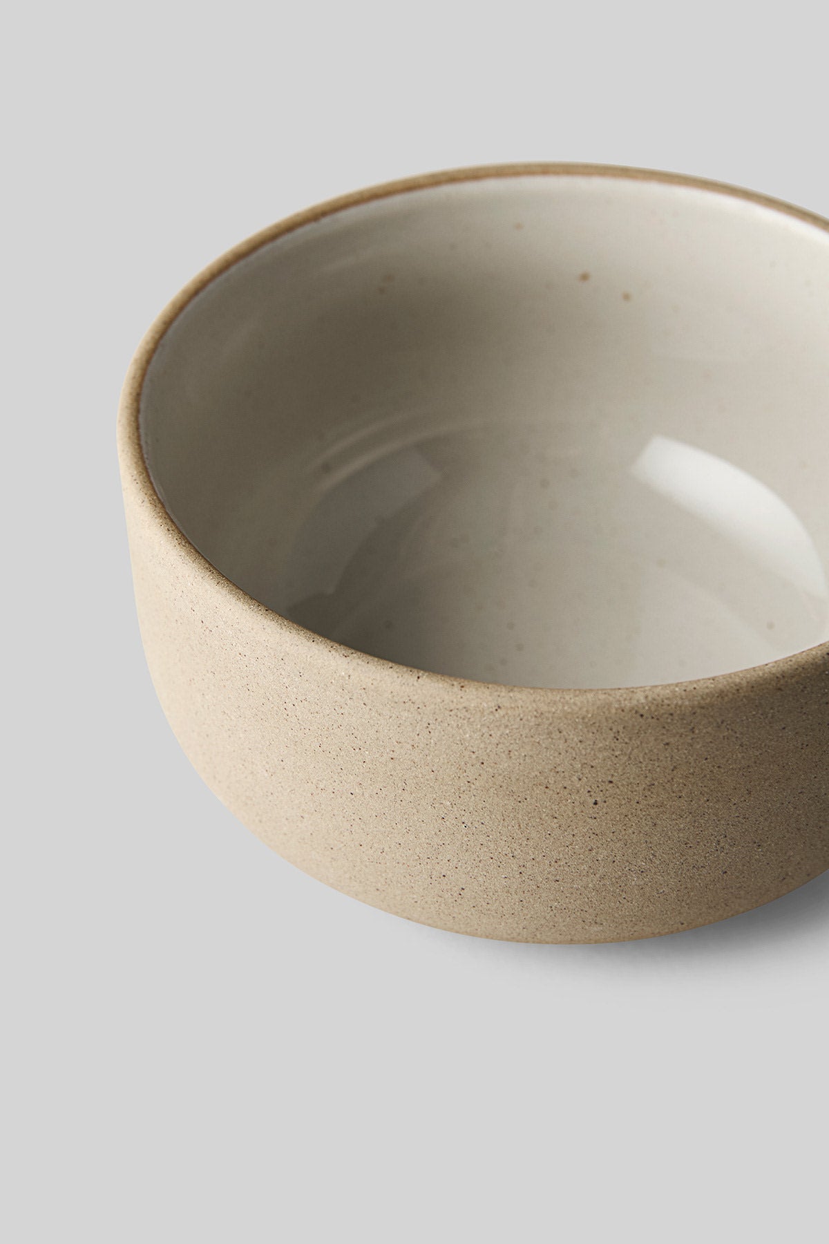 CLAYWARE, BOWL, MEDIUM, 2 PCS, SAND/GREY