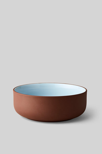 KERAMIK, BRUNCHSCHÜSSEL, 2 STK, TERRAKOTTA/BLAU