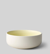 CLAYWARE, BRUNCH BOWL, 2 PCS, IVORY/YELLOW