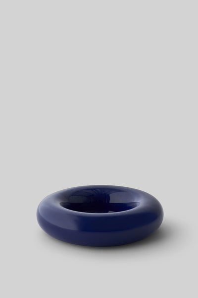 BOB CANDLE HOLDER, LARGE, DARK BLUE