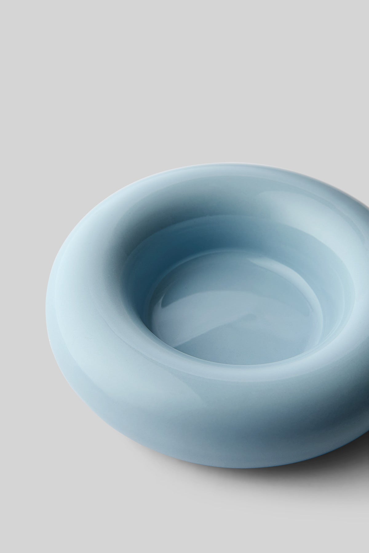 BOB CANDLE HOLDER, LARGE, LIGHT BLUE