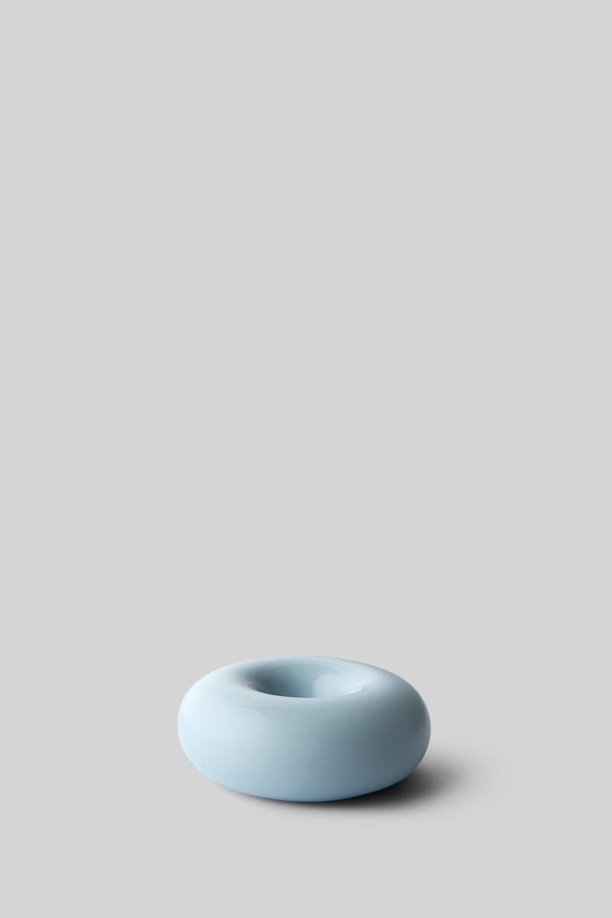 BOB CANDLE HOLDER, SMALL, LIGHT BLUE