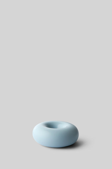 BOB CANDLE HOLDER, SMALL, LIGHT BLUE
