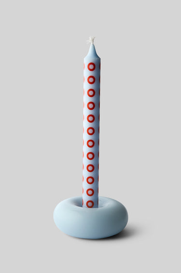 BOB CANDLE HOLDER, SMALL, LIGHT BLUE