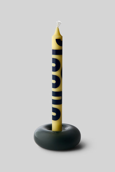 BOB CANDLE HOLDER, SMALL, DARK GREEN
