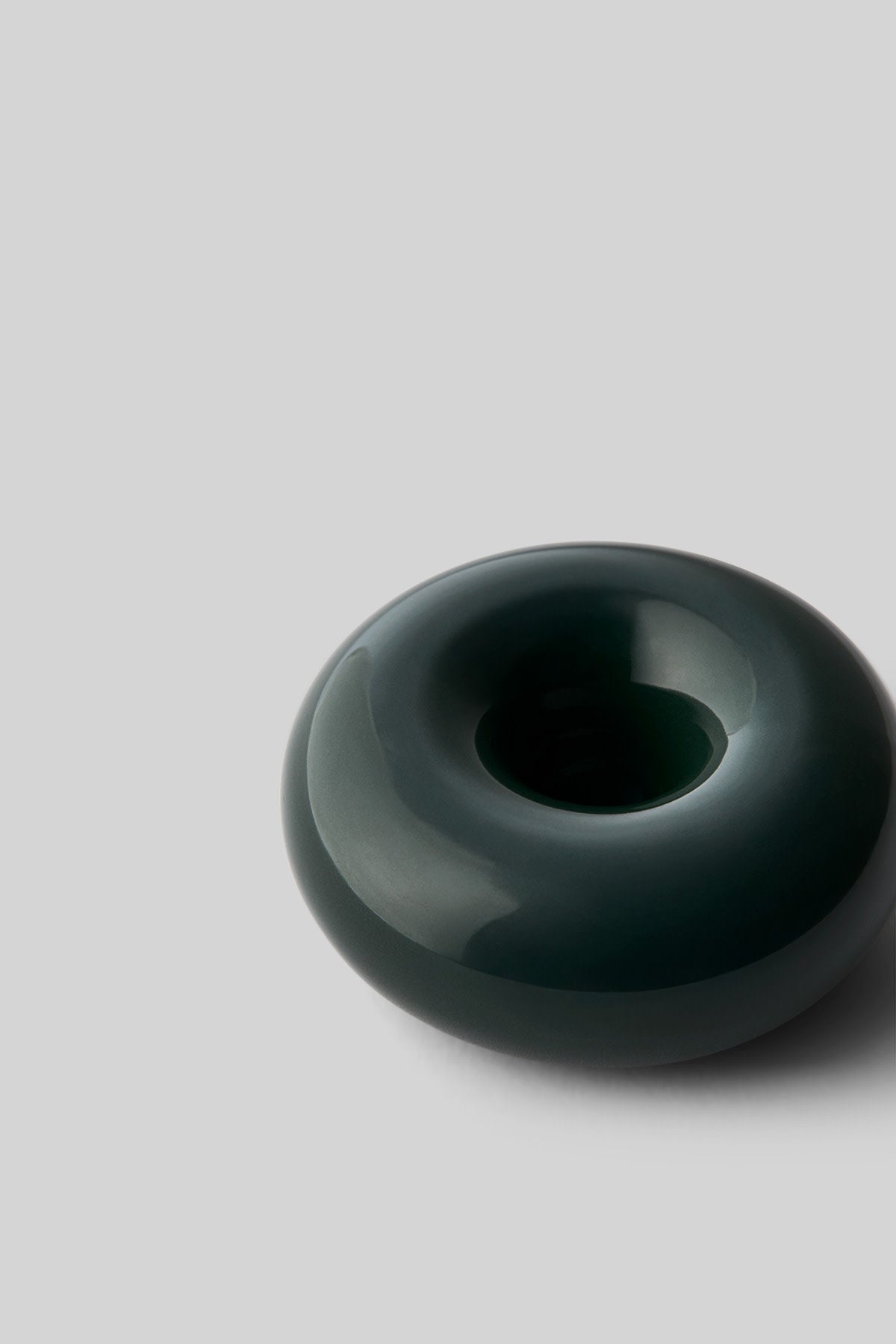 BOB CANDLE HOLDER, SMALL, DARK GREEN
