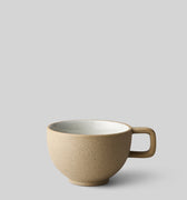 CLAYWARE, COFFEE CUP, 2 PCS, GLAZE LIGHT GREY