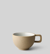 KERAMIK, KAFFEEBECHER, 2 STK, GLAZUR HELLGRAU