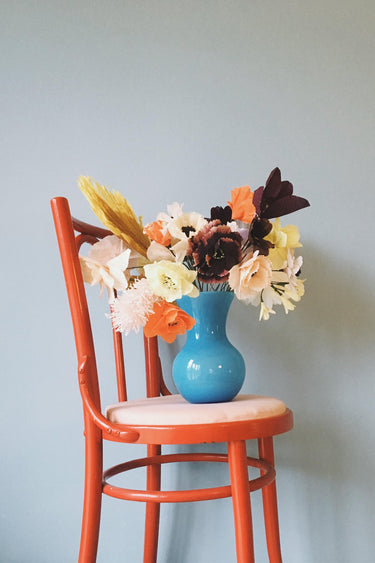 PAPER FLOWER, GRAND DAHLIA, SAND