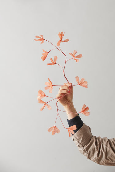 PAPER FLOWER, BRANCH GRANDE, PEACH