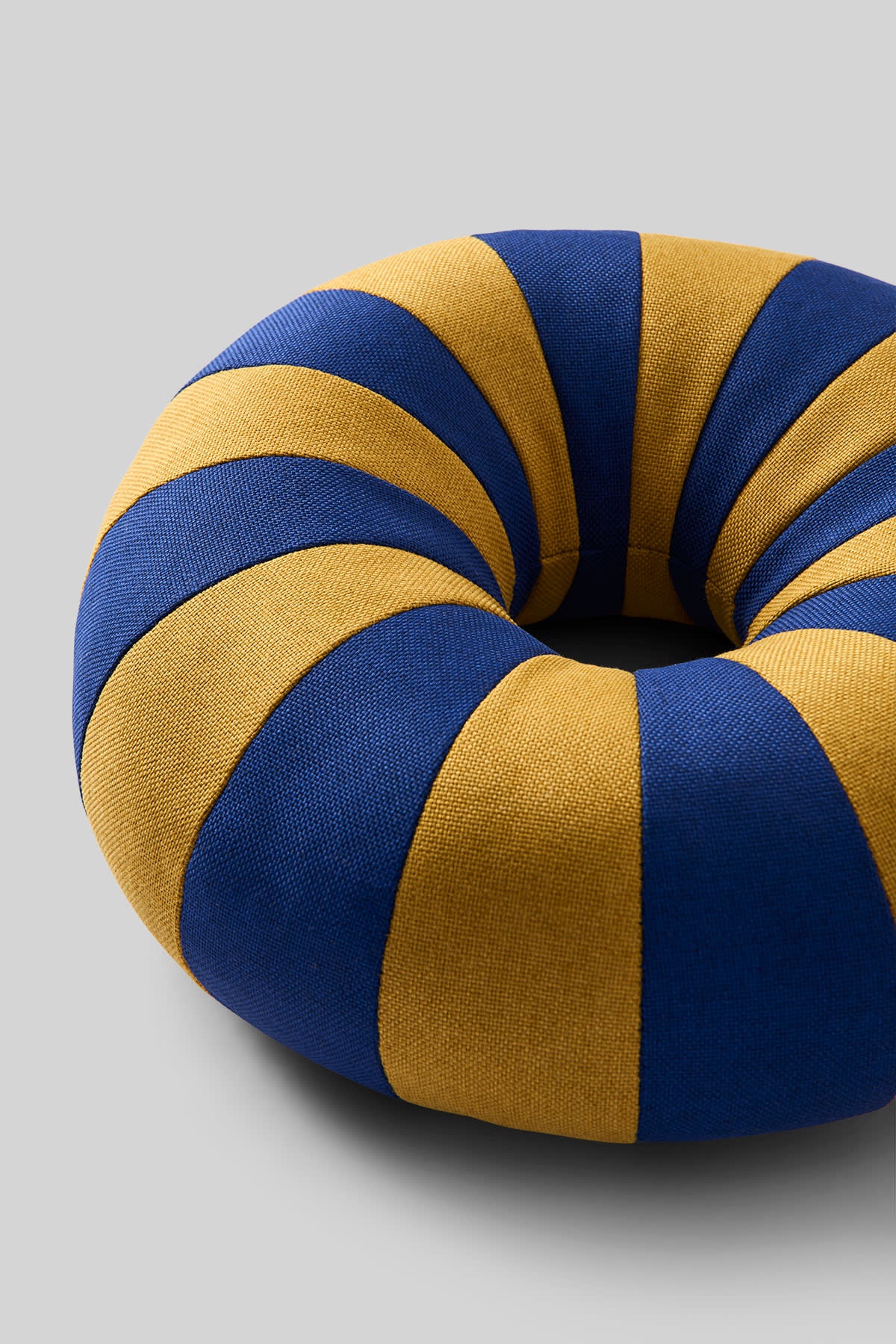 FLOAT PILLOW, DARK BLUE/OCHRE
