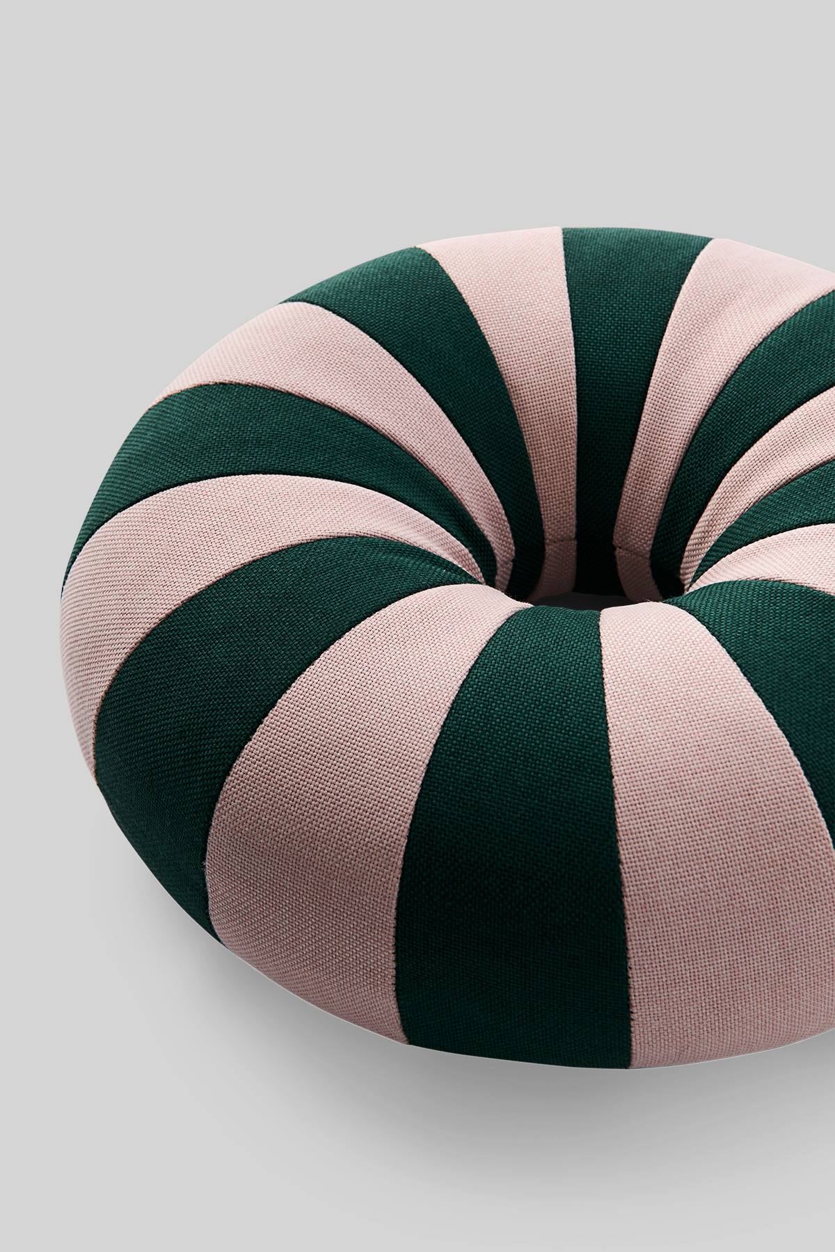 FLOAT PILLOW, DARK GREEN/ROSE