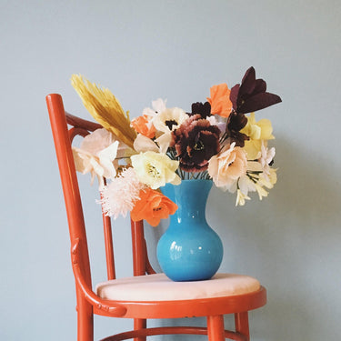 PAPER FLOWER, CLEMATIS, AUBERGINE, 150440A