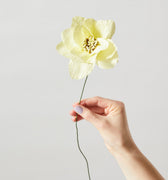 PAPER FLOWER, DAHLIA, YELLOW