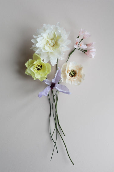 PAPER FLOWER BOUQUET, 5 PCS, PASTEL5