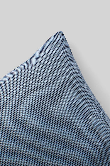 PILLOW COVER, DARK BLUE/ LIGHT BLUE