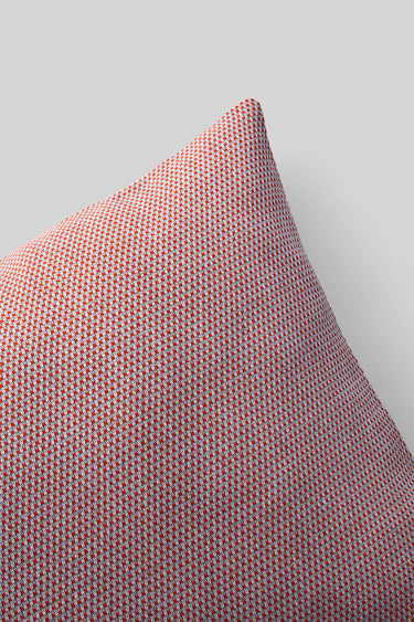 PILLOW COVER, RED/LIGHT BLUE