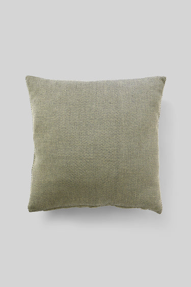 PILLOW COVER, YELLOW/DARK BLUE