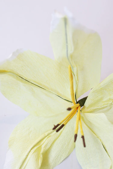 PAPIERBLUMEN, LILIE, GELB
