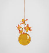 HANGING FLOWER BUBBLE, MEDIUM, AMBER