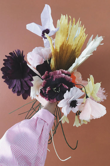 PAPER FLOWER, CLEMATIS, PURPLE