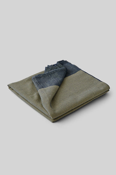 THROW, YELLOW/DARK BLUE