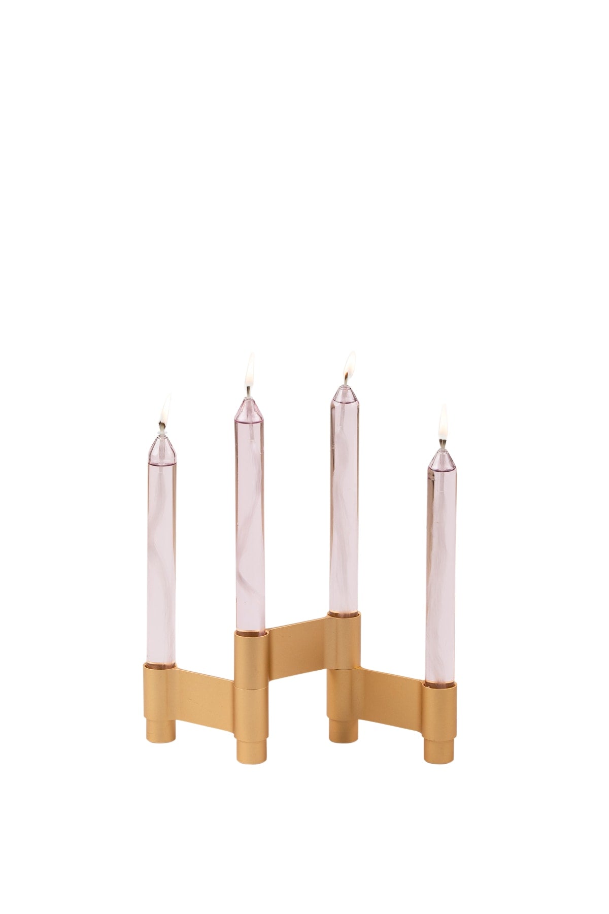 LINK, CANDLE HOLDER, GOLDEN ANODIZED
