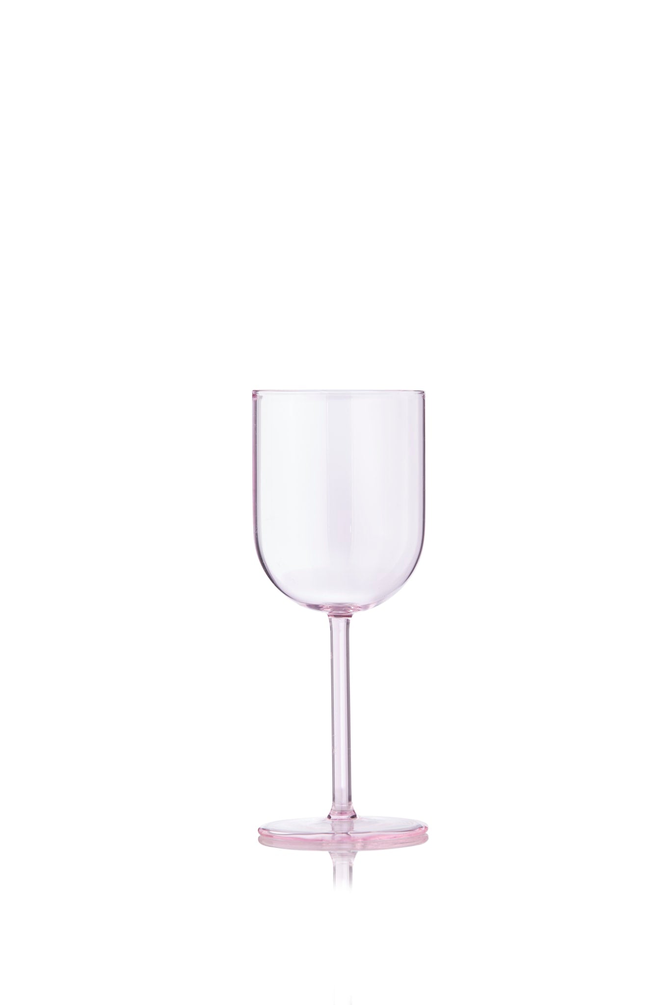 Stackable Stemmed Wine Glasses in Pink Orange, Acrylic